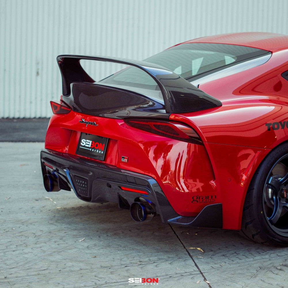 SEIBON MB-STYLE CARBON FIBER REAR SPOILER FOR 2020-2023 TOYOTA GR SUPRA